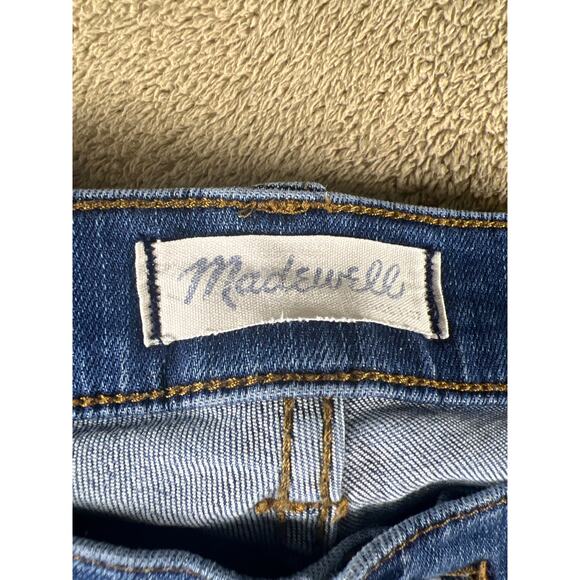 Madewell, 10" High Riser Skinny Stretch Jeans Light Wash Blue Denim, Size: 27 - Picture 9 of 14